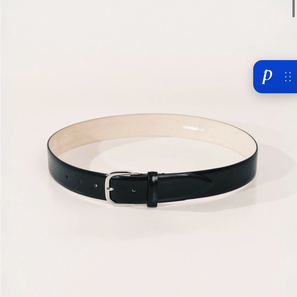 Classic Black Leather Belt